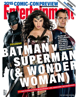 Illustration for article titled Batman, Superman, and Some Woman Are On The Cover Of This Week's EW